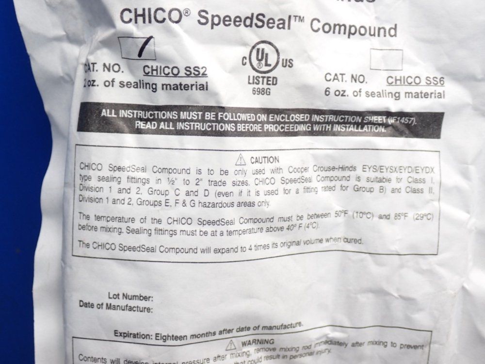 Cooper Crousehinds Chico Speedseal Compound 1 Lot Of 2