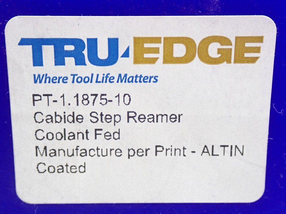 Truedge Carbide Coolantfed Step Reamer 