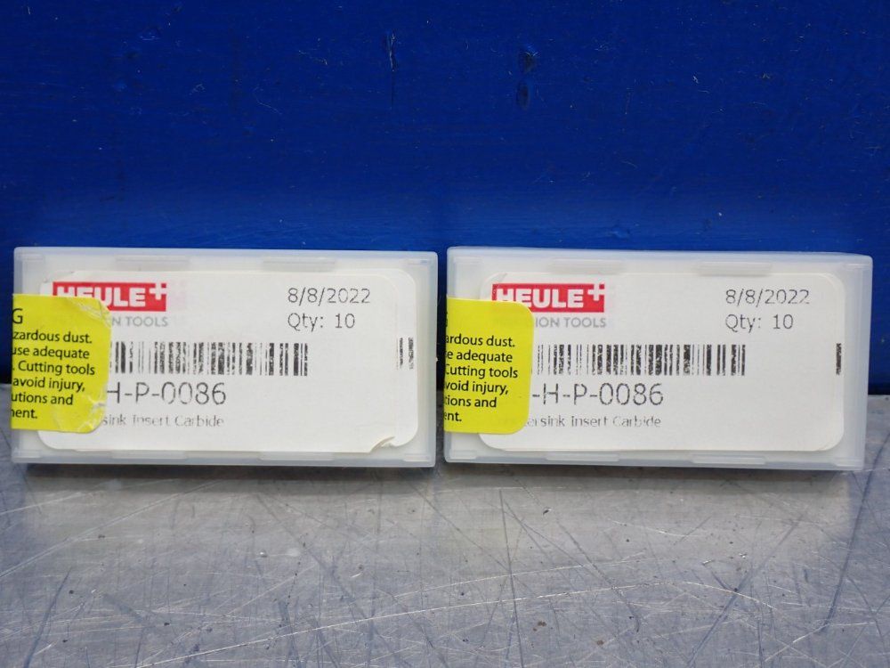 Heule Precision Tools Countersink Insert Carbide Inserts 2 Boxes Of 10