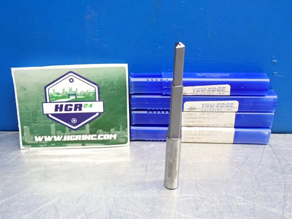 Truedge Grinding Inc Carbide Step Gdrill Coolantfed 1 Lot Of 4