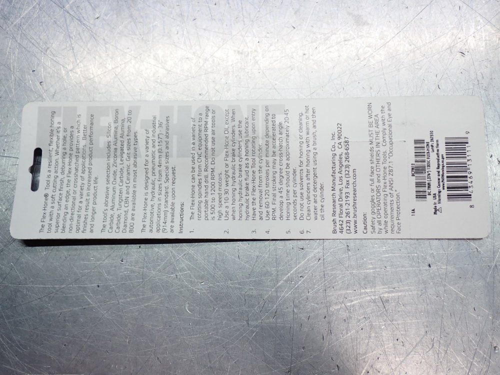 Brush Research Manufacturing Flexhone 120 Grit Silicon Carbide Deburring Honing Tool 1 Lot Of 10