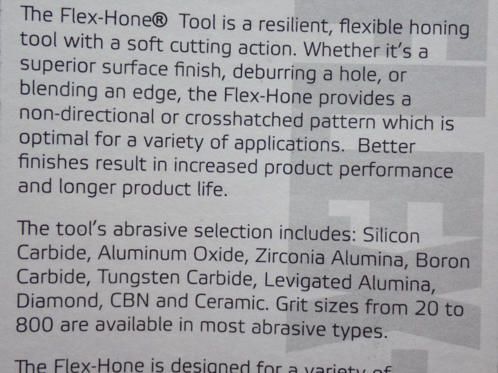 Brush Research Manufacturing Flexhone 120 Grit Silicon Carbide Deburring Honing Tool 1 Lot Of 10