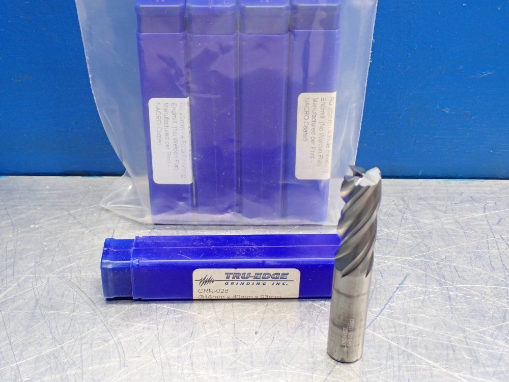 Truedge Grinding Inc Nacro Coated 4flute Finishing Endmill 1 Lot Of 5