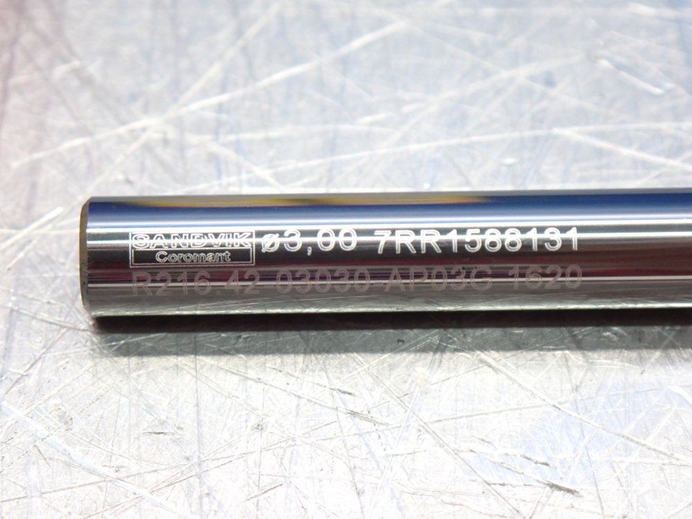 Sandvik Coromant Carbide Ball Nose End Mill 1 Lot Of 3