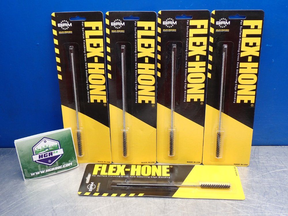 Brush Research Manufacturing Flexhone 120 Grit Silicon Carbide Deburring Honing Tool 1 Lot Of 5