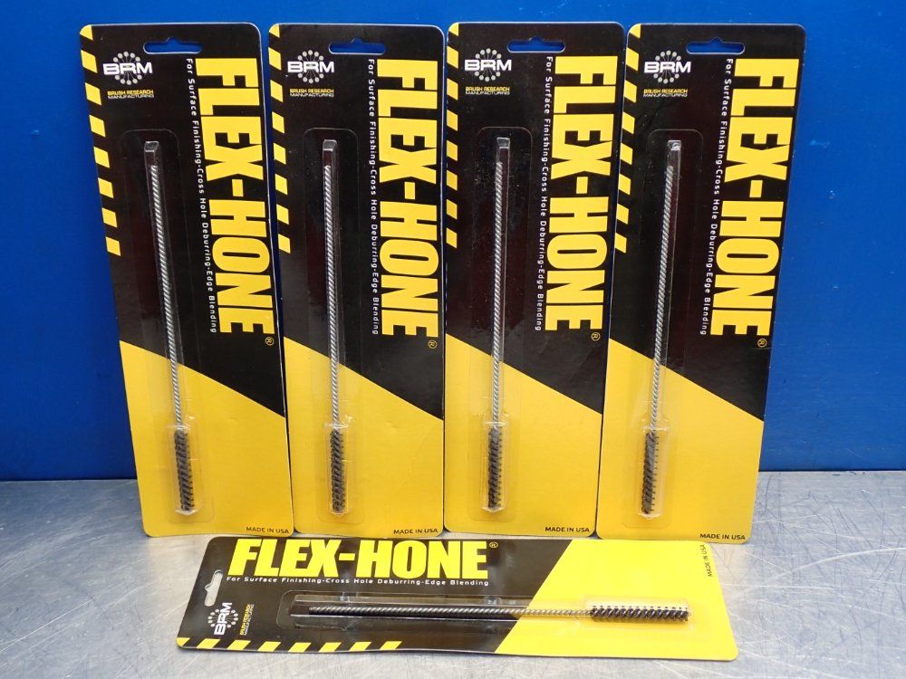 Brush Research Manufacturing Flexhone 120 Grit Silicon Carbide Deburring Honing Tool 1 Lot Of 5