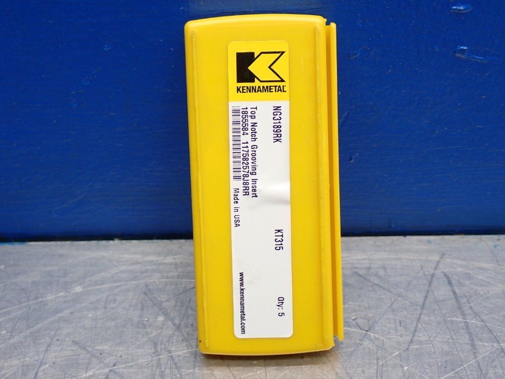 Kennametal Groove And Turn Insert 1 Box Of 5