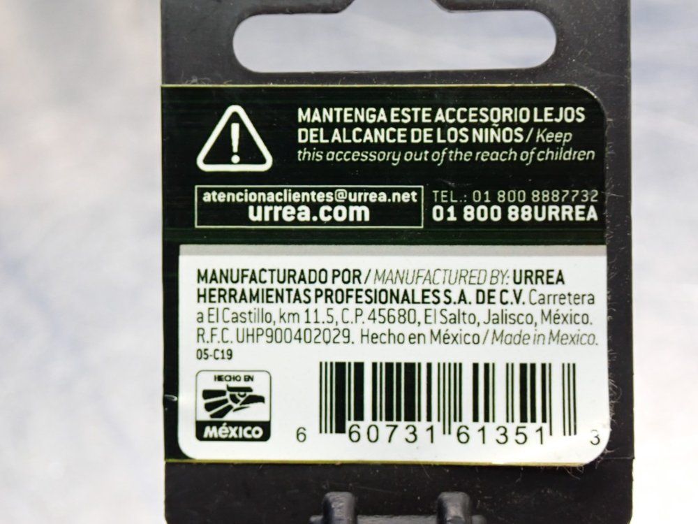 Grupo Urrea  Ratchet Extension 38x6 1 Box Of 5 