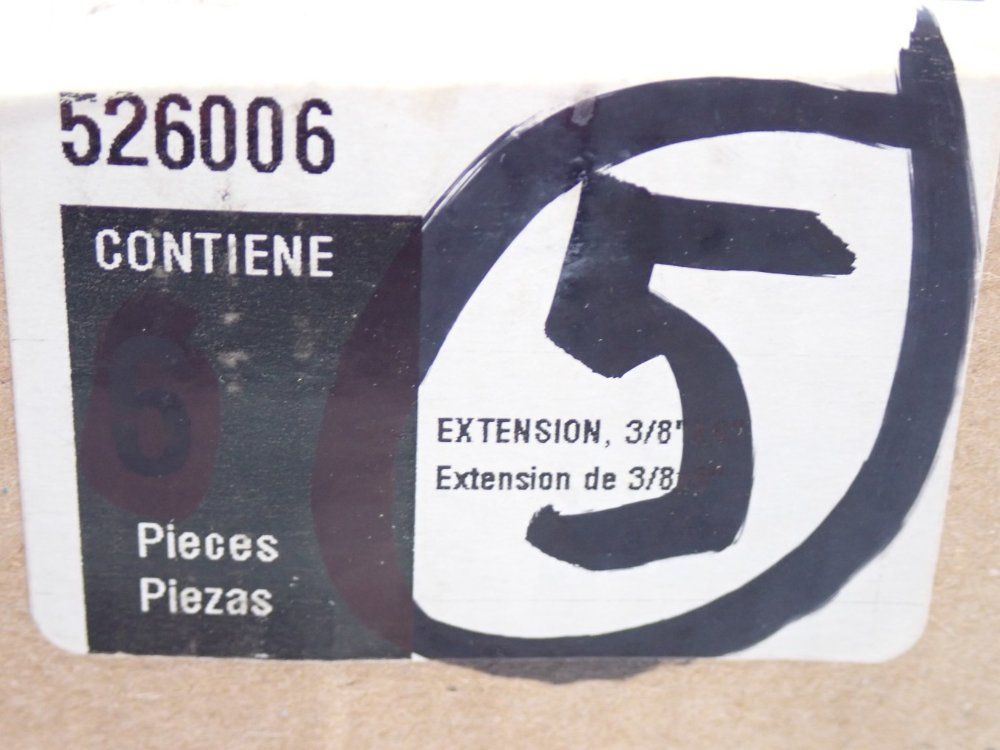 Grupo Urrea  Ratchet Extension 38x6 1 Box Of 5 