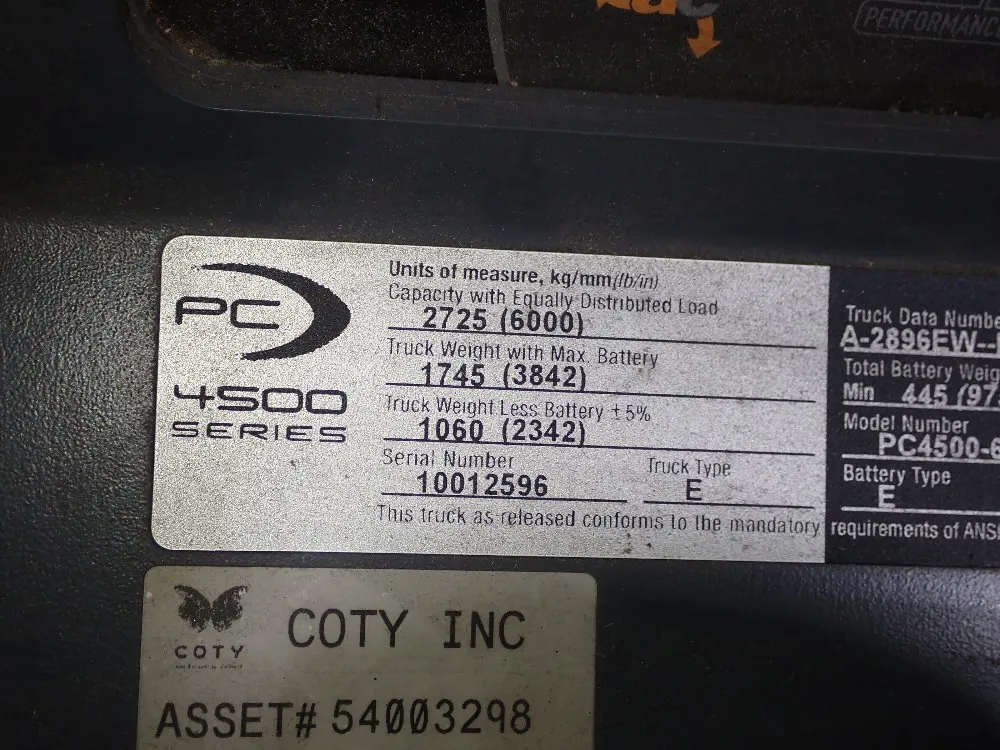 Crown Crown Pc 4500 Series Electric Pallet Jack