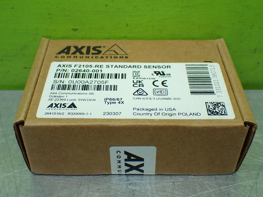 Axis Communications Standard Sensor Camera Unit Factory Sealed