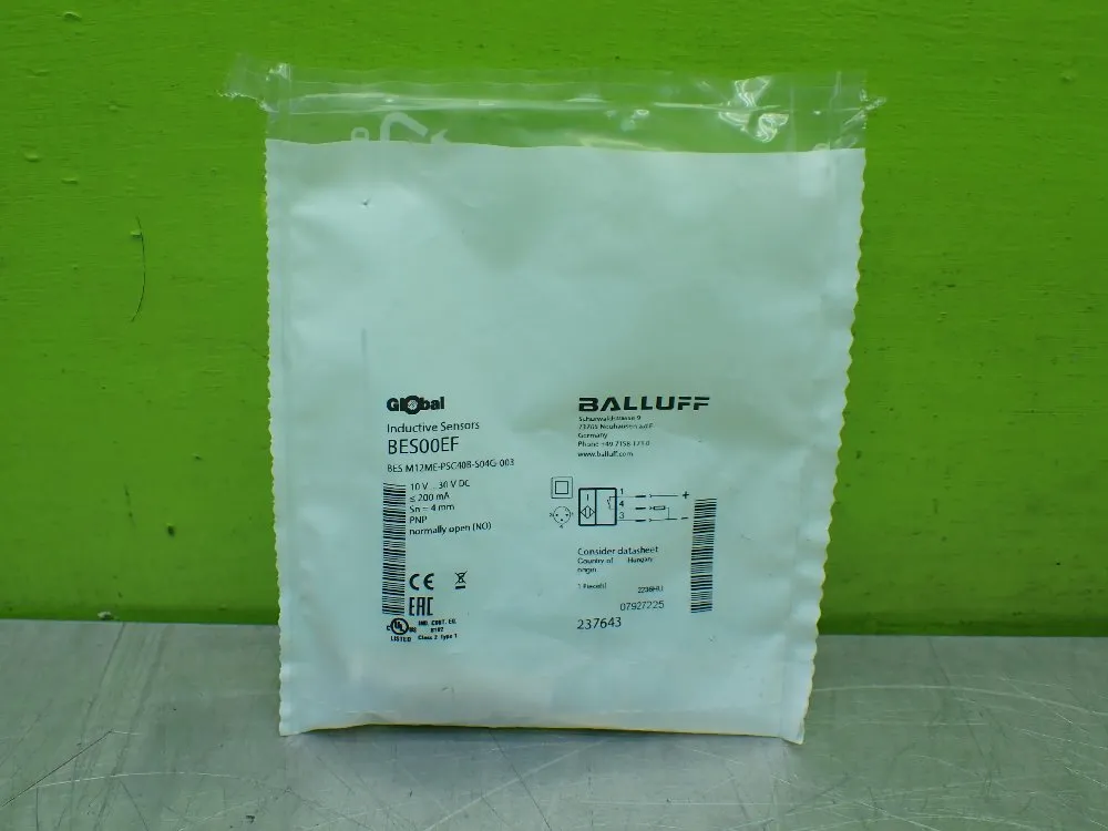 Balluff Inductive Sensor Bes M12mepsc408s04g003