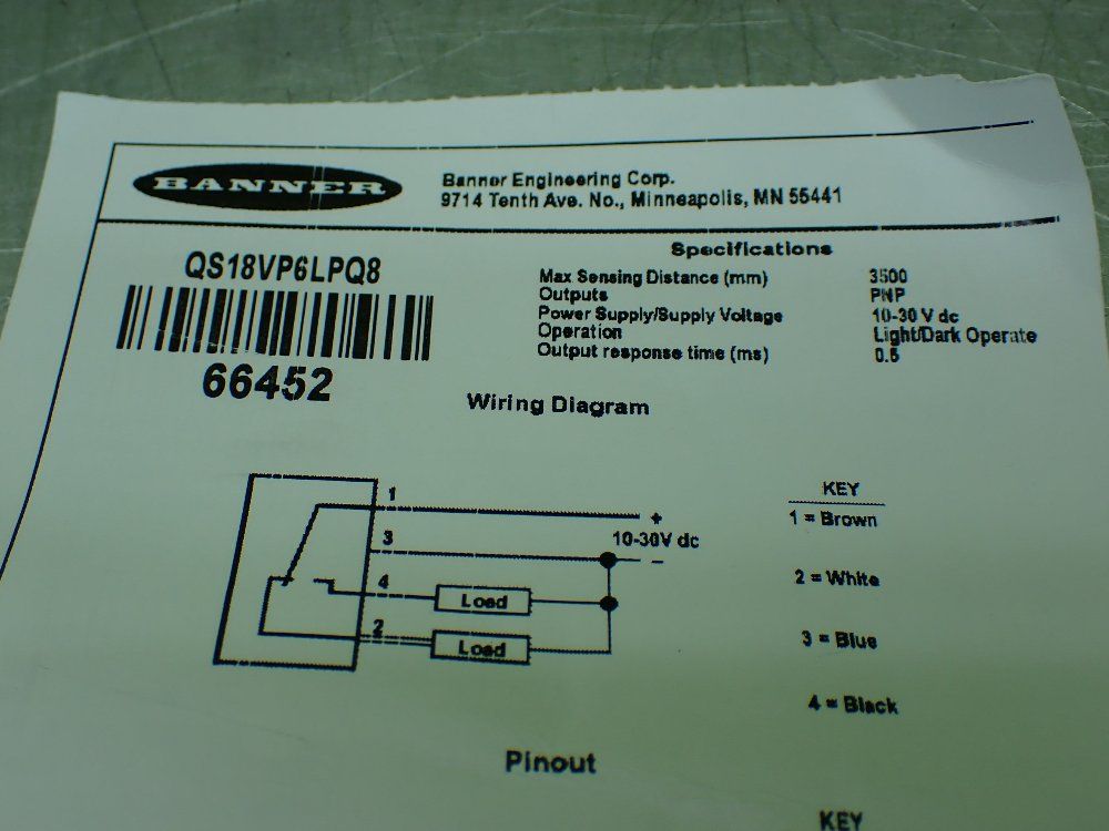 Banner All Purpose Photoelectric Sensor