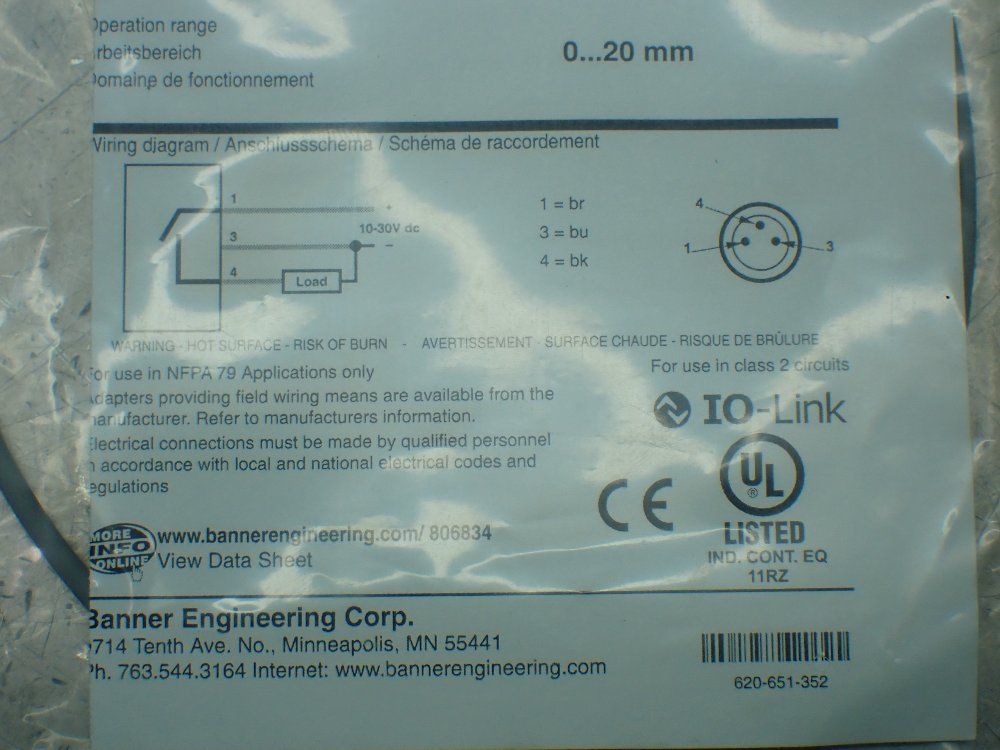 Banner Micro Photoelectric Sensor