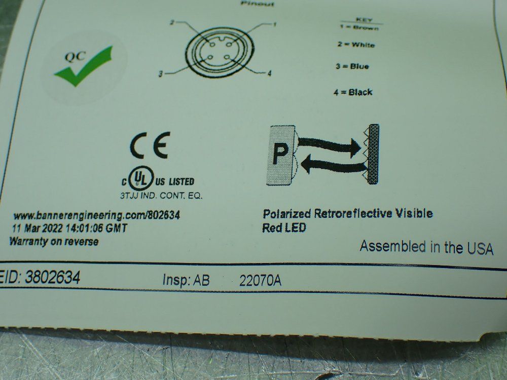 Banner Photoelectric Sensor