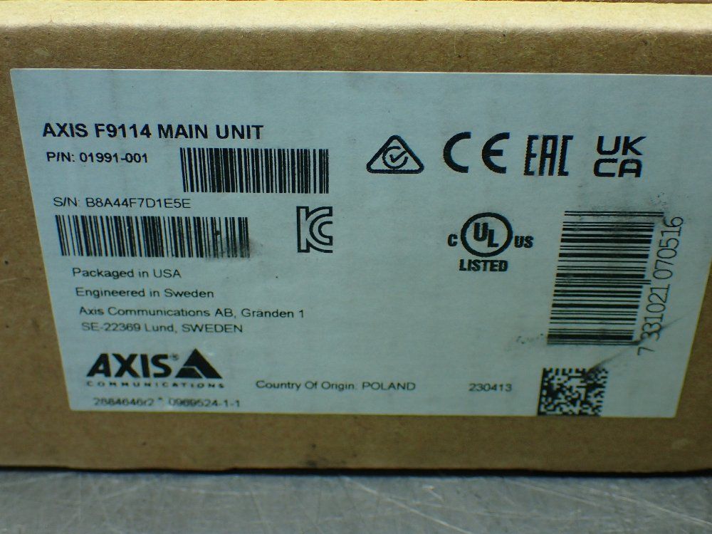 Axis Main Camera Unit