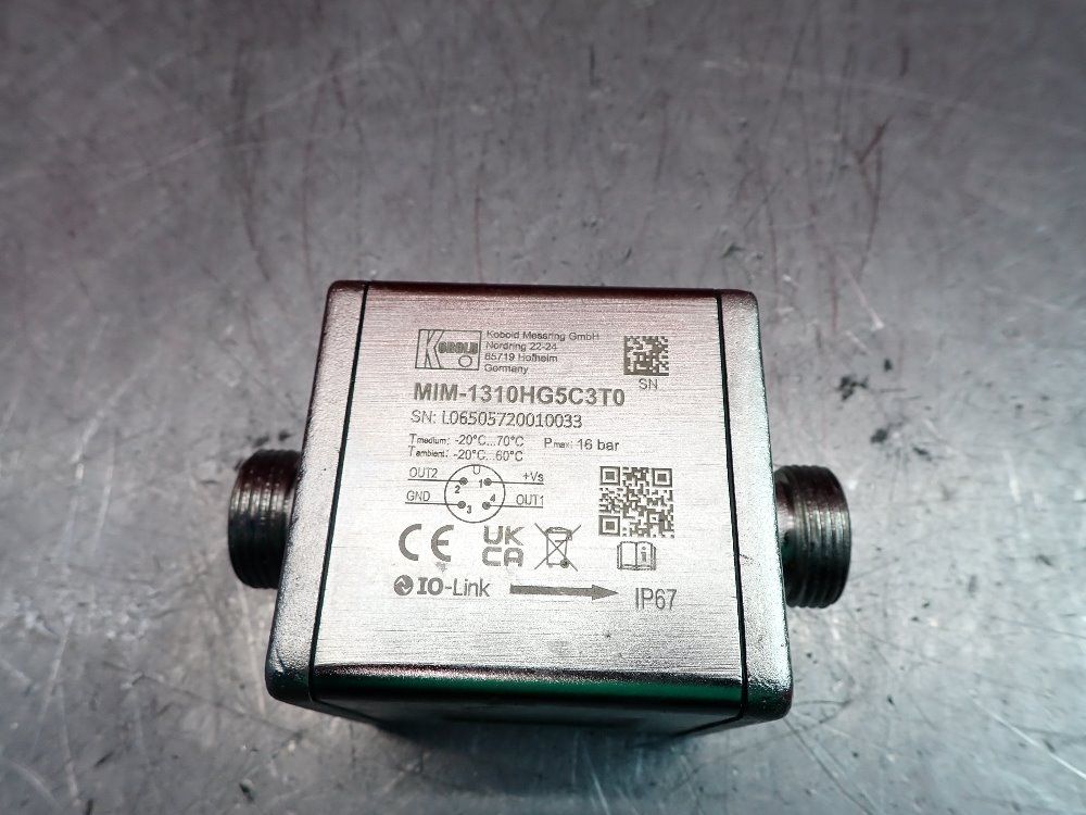 Kobold 0-10 Vdc Magnetic Inductive Flowmeter - Mim-1310hg5c3t0