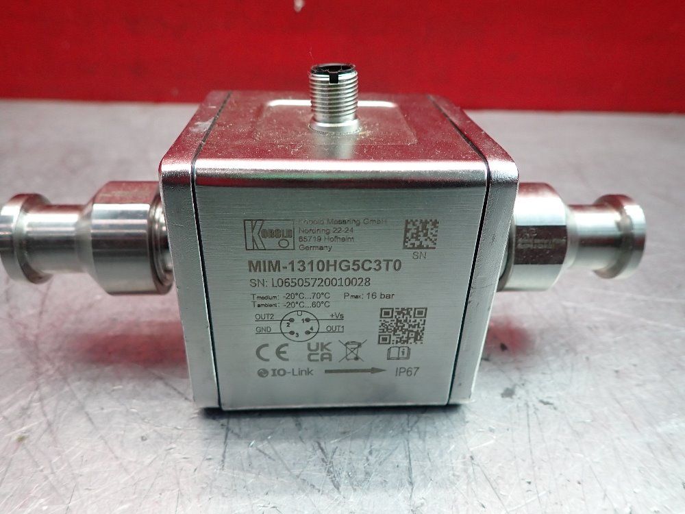 Kobold 0-10 Vdc Magnetic Inductive Flowmeter W/ Kobold Sanitary Fitting - Mim-1310hg5c3t0
