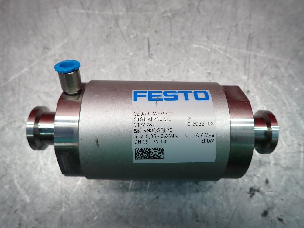 Festo Pinch Valve - Vzqa-c-m22c-15-s1s1-alv4e-6-e