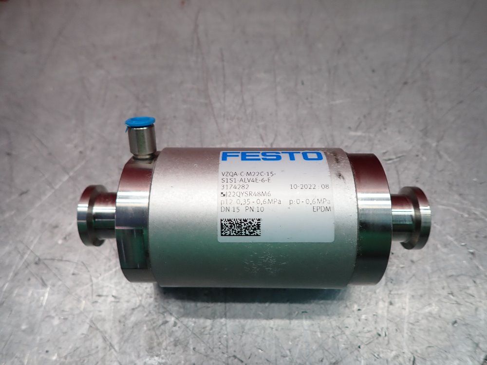 Festo Pinch Valve - Vzqa-c-m22c-15-s1s1-alv4e-6-e