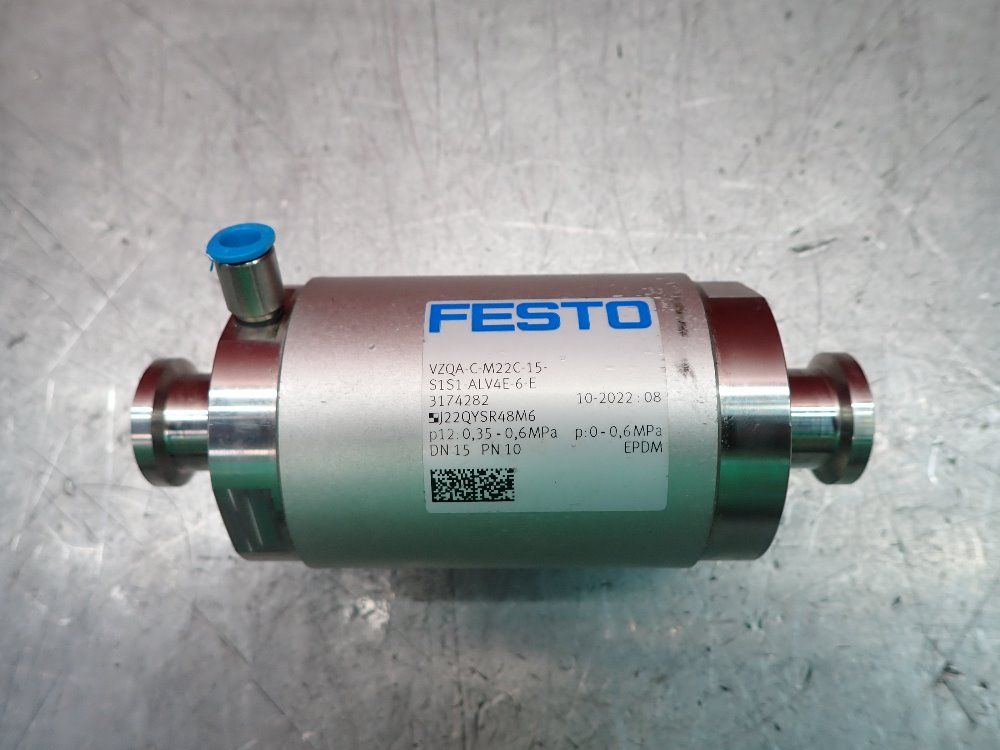 Festo Pinch Valve - Vzqa-c-m22c-15-s1s1-alv4e-6-e