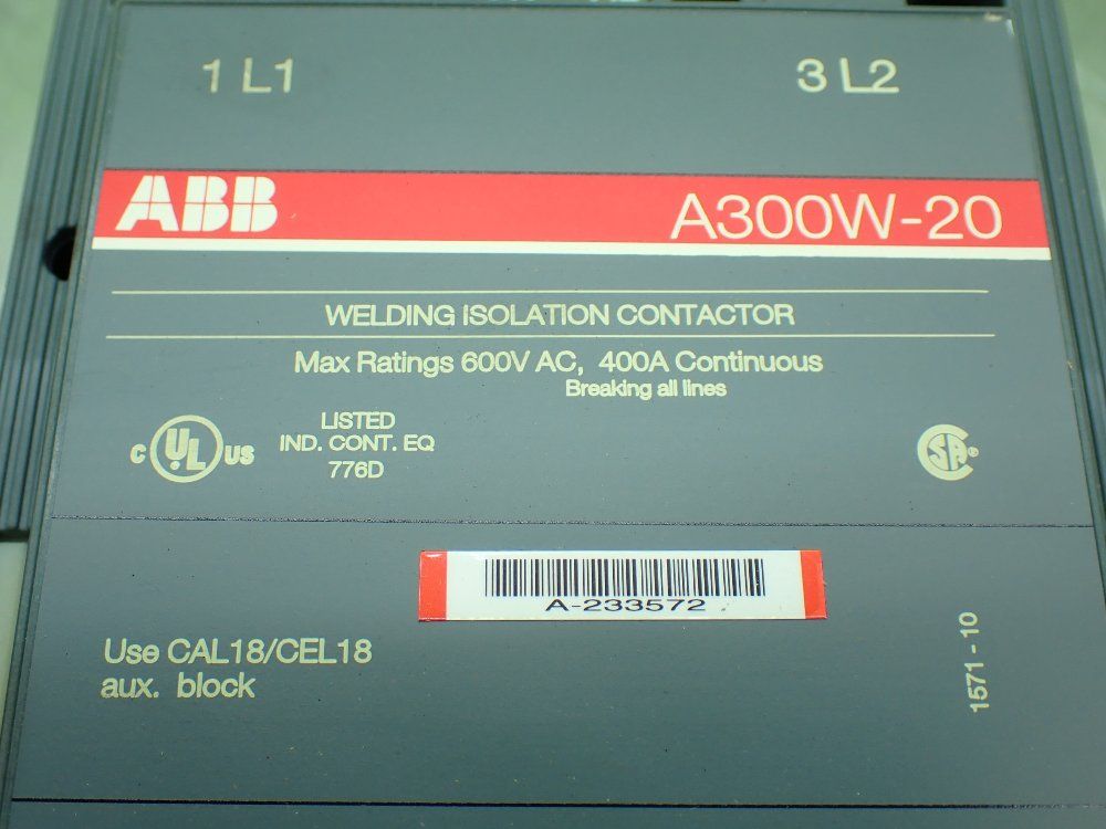 Abb Welding Isolation Contactor. - 1sfl551727r9101