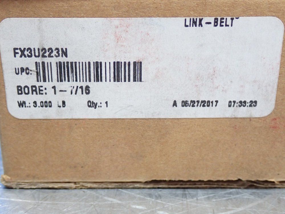 Rexnord 7/16" 7/16" Mounted 2-bolt Flange Block Ball Bearing - Fx3u223n