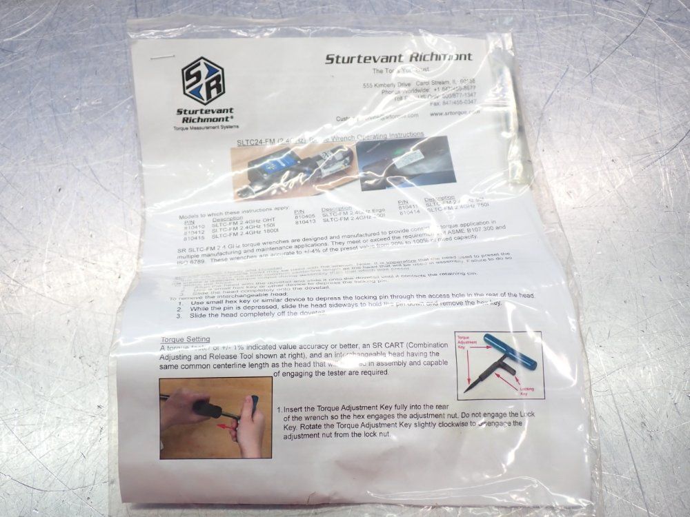 Sturtevant Richmont 17-85nm, 150-750in.lbs. Torque Wrench - Sltc-2.4fm