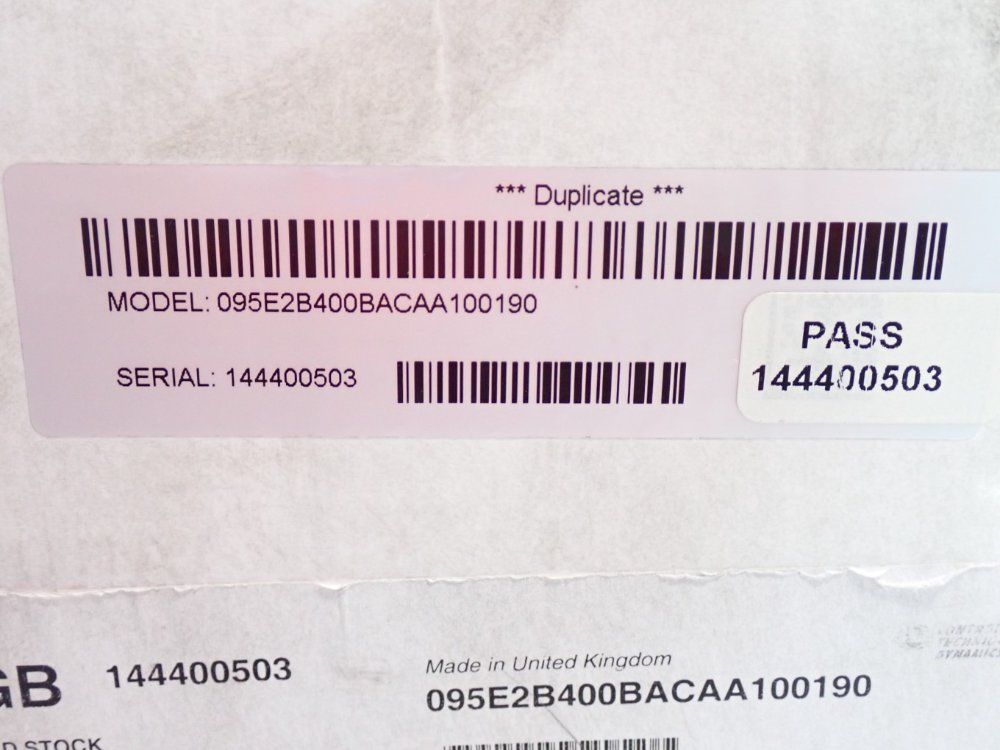 Control Techniques 4000rpm Servo Motor - 095e2b400bacaa100190