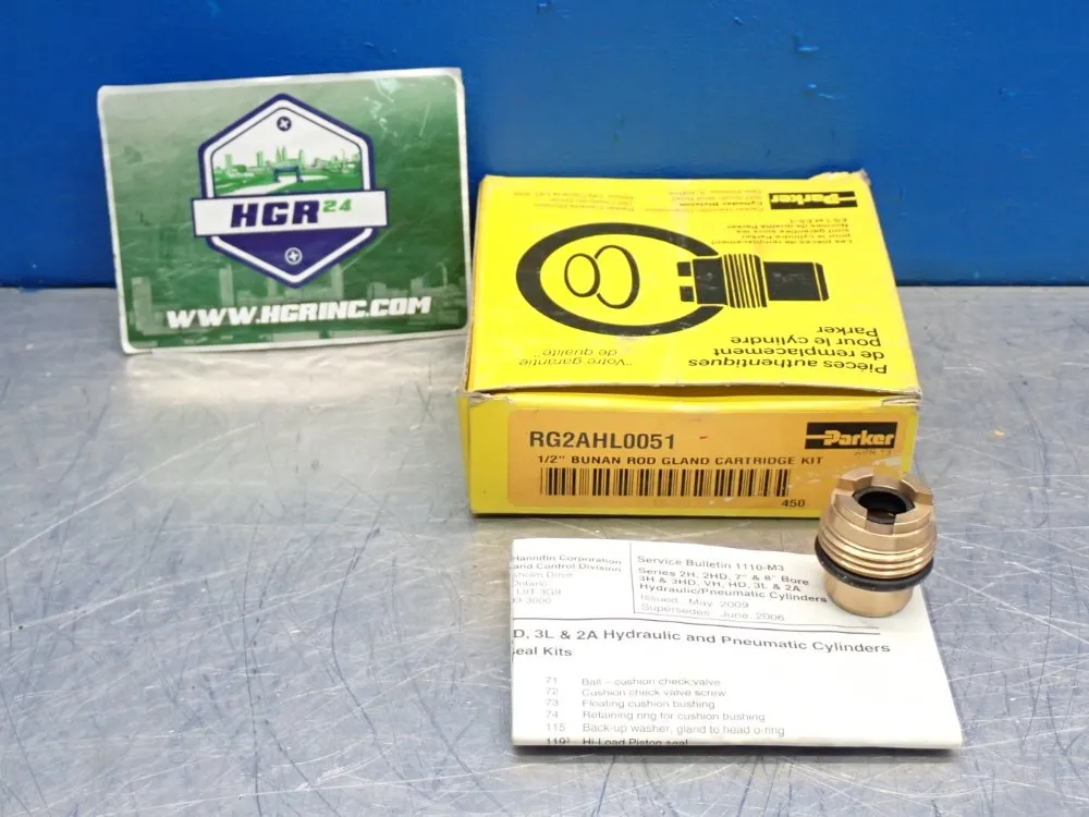Parker 1/2" Bunan Rod Gland Cartridge Kit - Rg2ahl0051