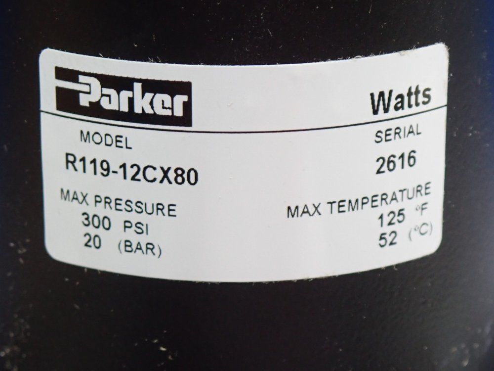Parker 300psi, 1.5" Npt Regulator 1-1/2" - R119-12cx80