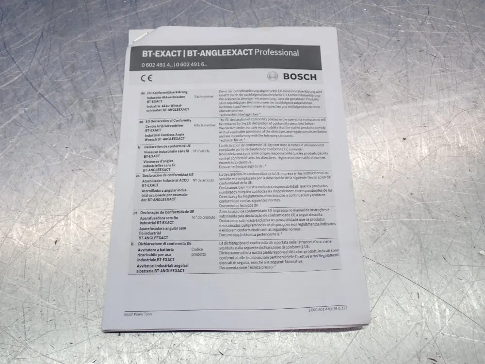 Bosch Cordless Screw Driver Bt-exact-4 - 0602491437