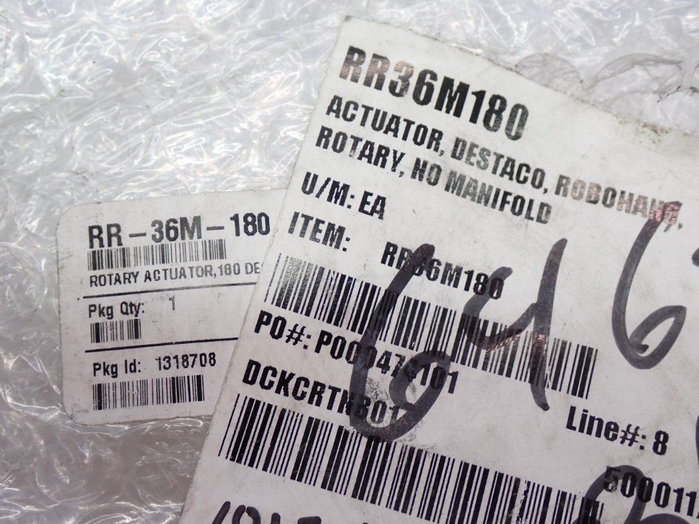 Destaco 100psi, Robohand 180° Rotary Actuator - Rr-36m-180