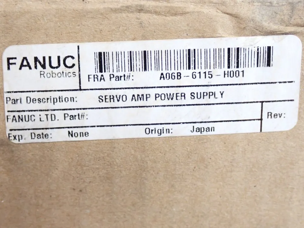Fanuc Servo Amp Power Supply Module - A06b-6115-h001