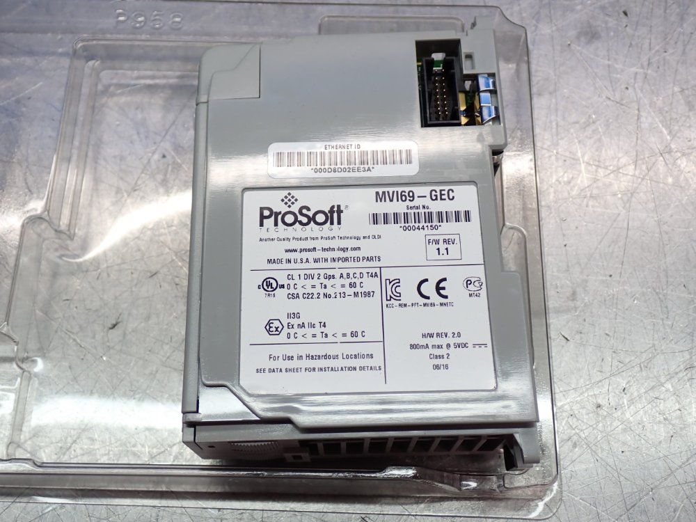 Prosoft Modbus Masterslave Network Interface Module