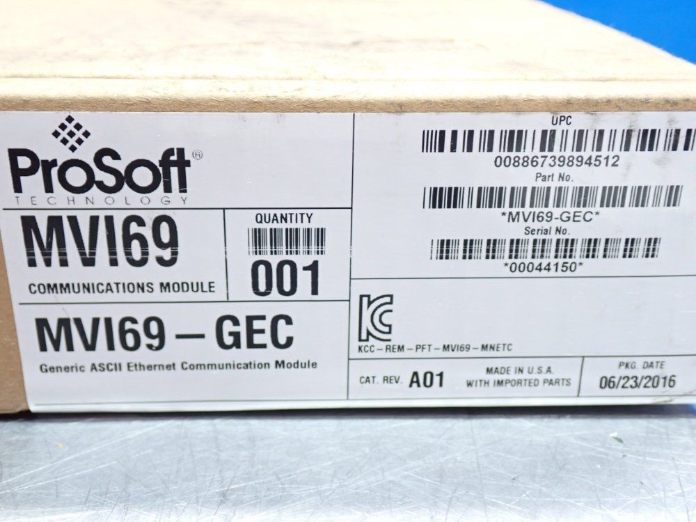 Prosoft Modbus Masterslave Network Interface Module