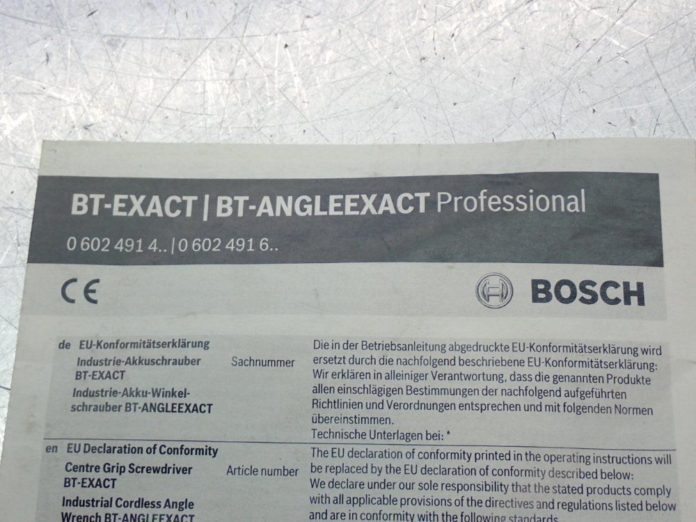 Bosch Bt-angle Exact 3 Cordless Electric Driver - 0602491656