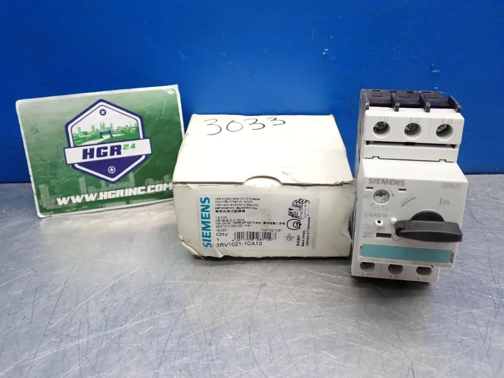 Siemens Circuit Breaker Motor Protector - 3rv1021-1ca10