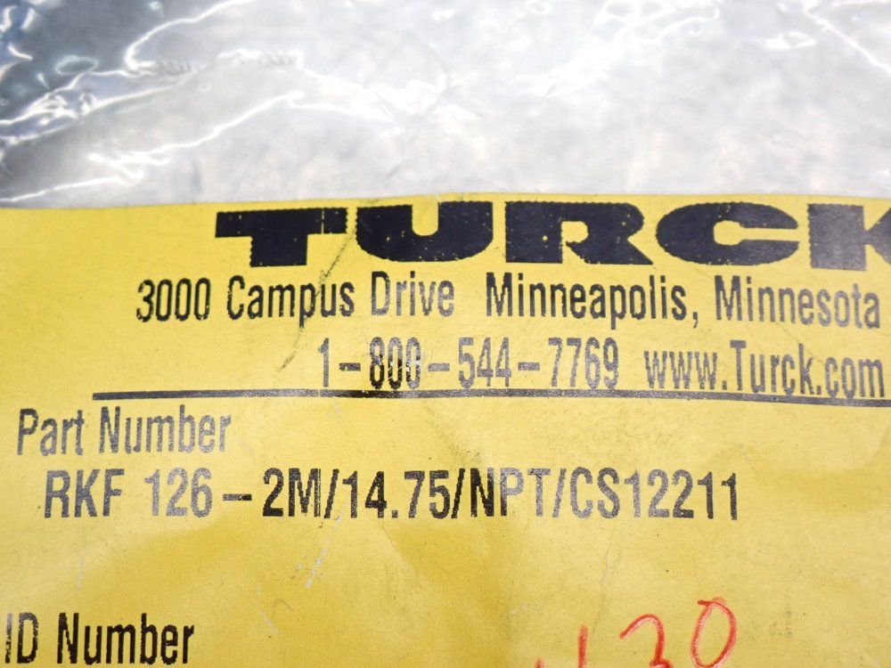 Turck Minifast Single-ended Receptacle 12 Pin Connector - Rkf126-2m/14.75/npt/cs12211