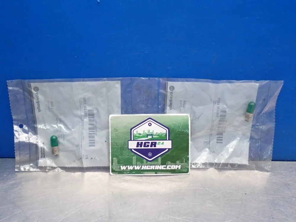 Allen Bradley Pilot Light Green Led Bulb 2pcs - 800t-n319g