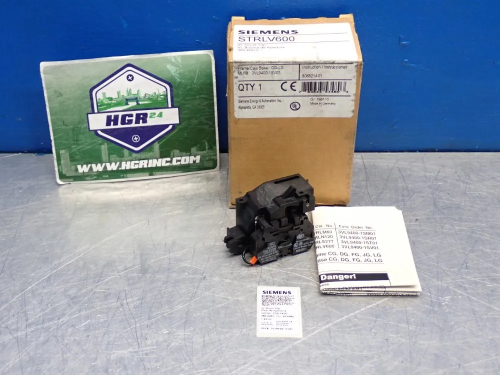 Siemens Shunt Trip Circuit Breaker - Strlv600