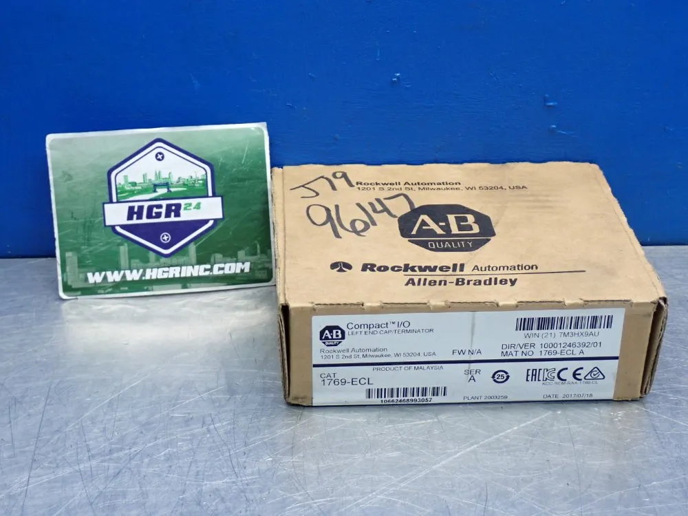 Allen Bradley Operating Temperature 0+c To 60+c (32+f To +140+f) Compactlogix Left End Cap - 1769-ecl