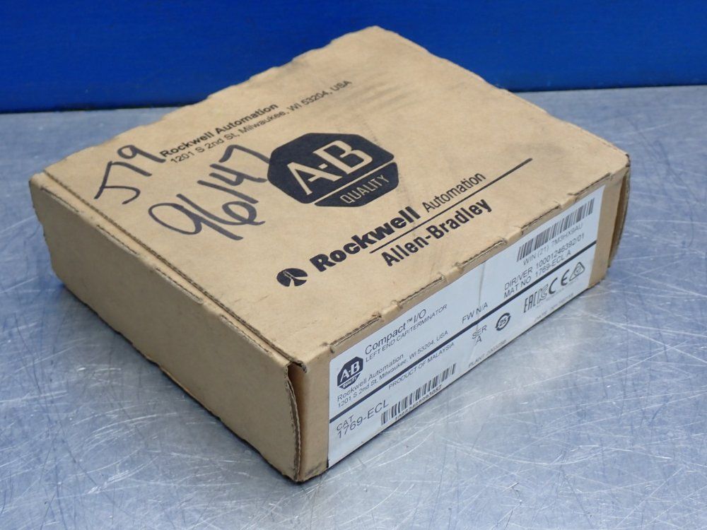 Allen Bradley Operating Temperature 0+c To 60+c (32+f To +140+f) Compactlogix Left End Cap - 1769-ecl