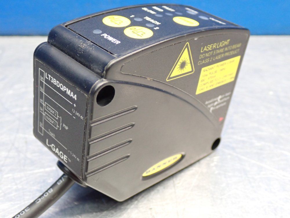Banner Laser Photo-electric Distance Sensor - Lt3bdqpma4