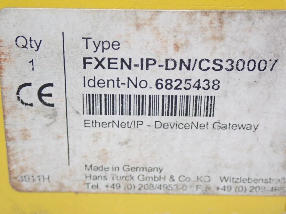 Turck Compact Fieldbus I/o Module - Fxen-ip-dn/cs30007