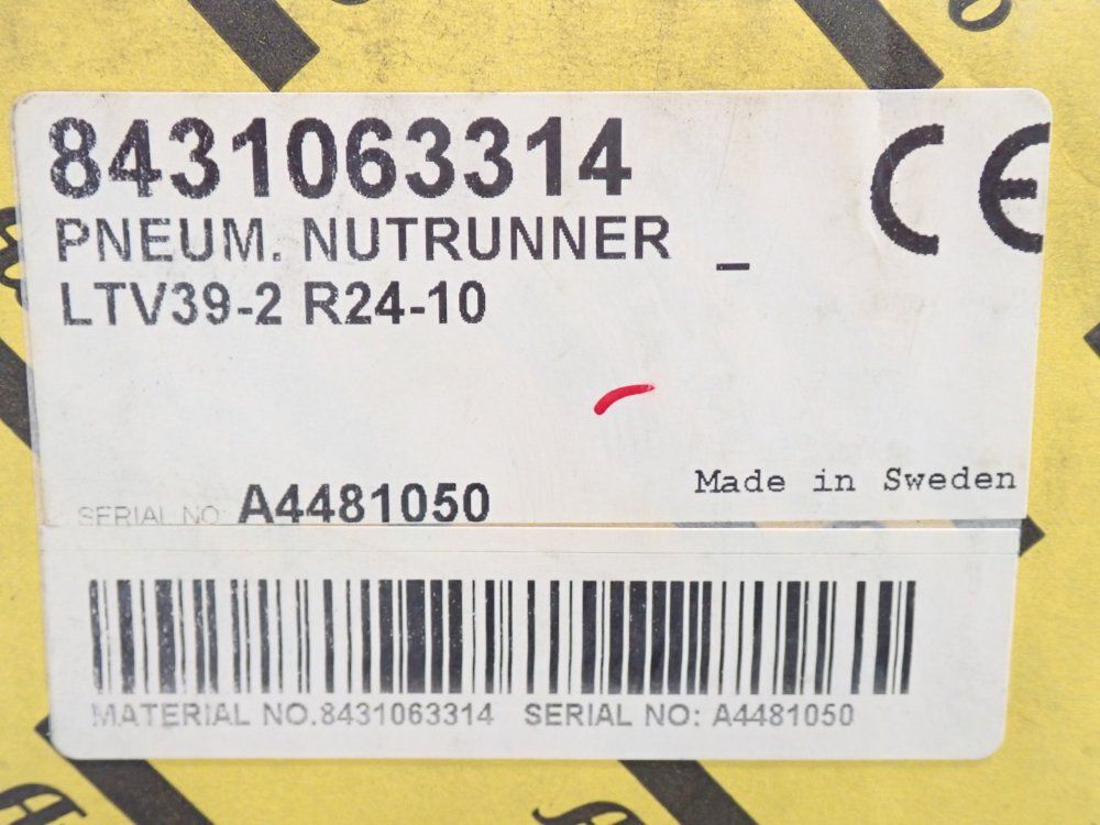 Atlas Copco 9-18ft Lb Pnuematic Ltv Series Nutrunner - Ltv39-2r24-10