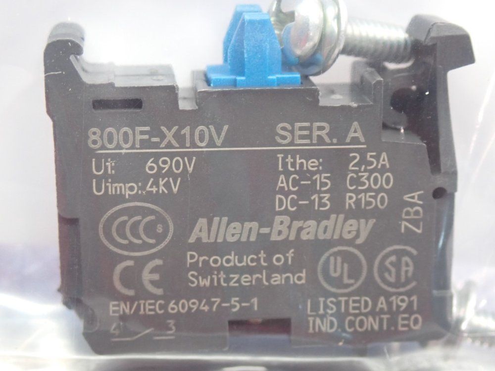 Allen Bradley Auxiliary Contact - 1495-n8x