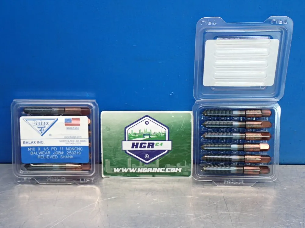 Balax Inc M10 X 1.5 Ps 11 Noncnc Relieved Shank 12pcs - 259319