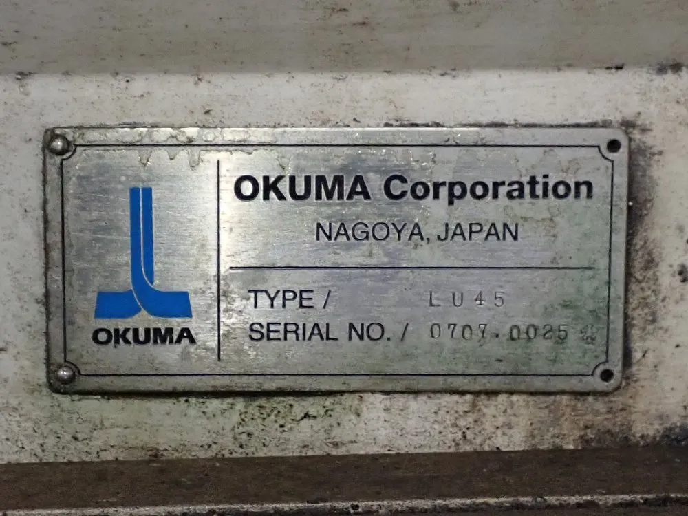 Okuma 1996 Okuma Lu45 Cnc Lathe