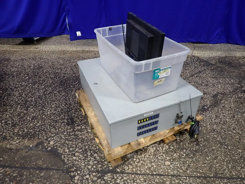 ELECTRICAL ENCLOSURE W/ MONITOR & KEYBOARD